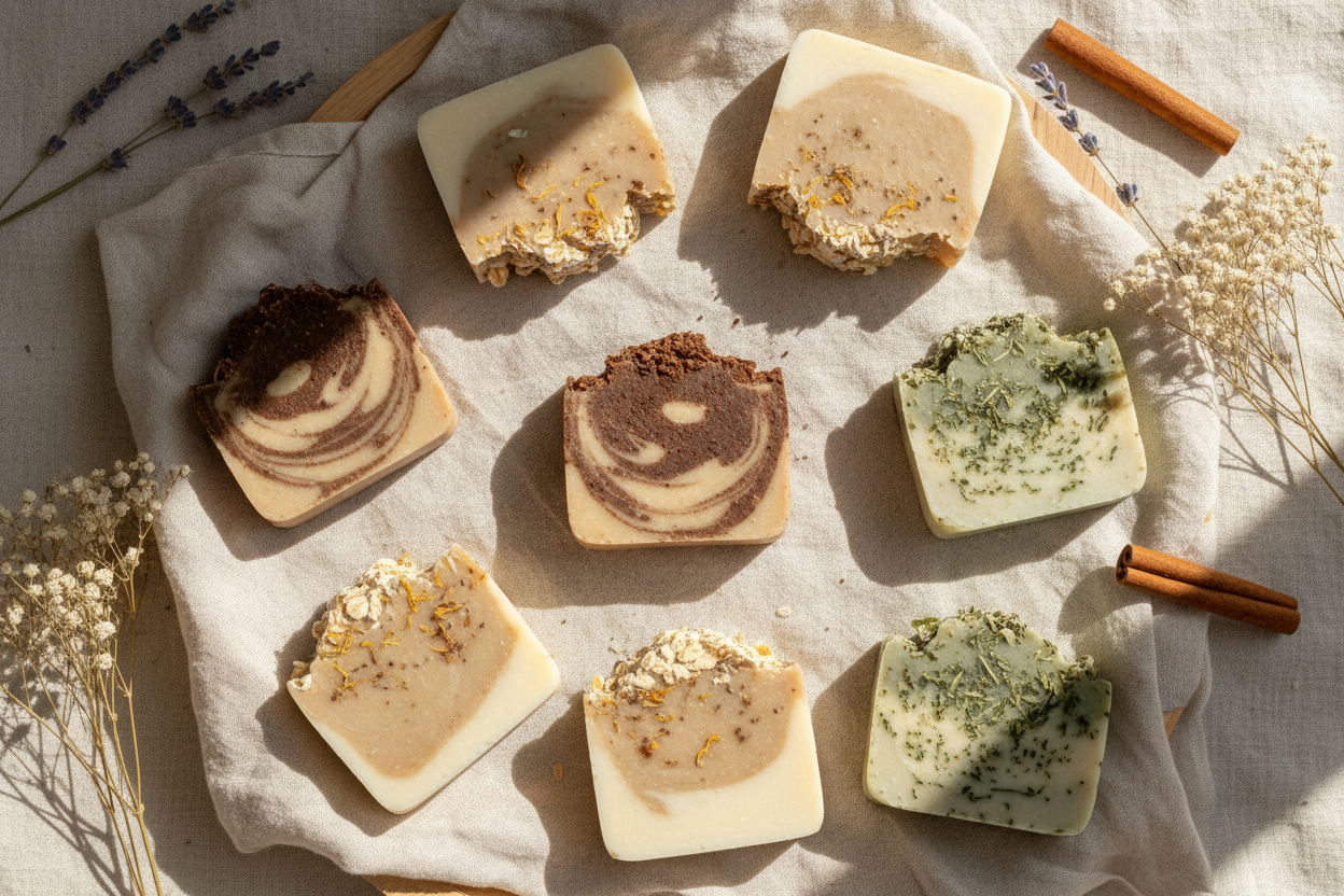 savons exfoliants
