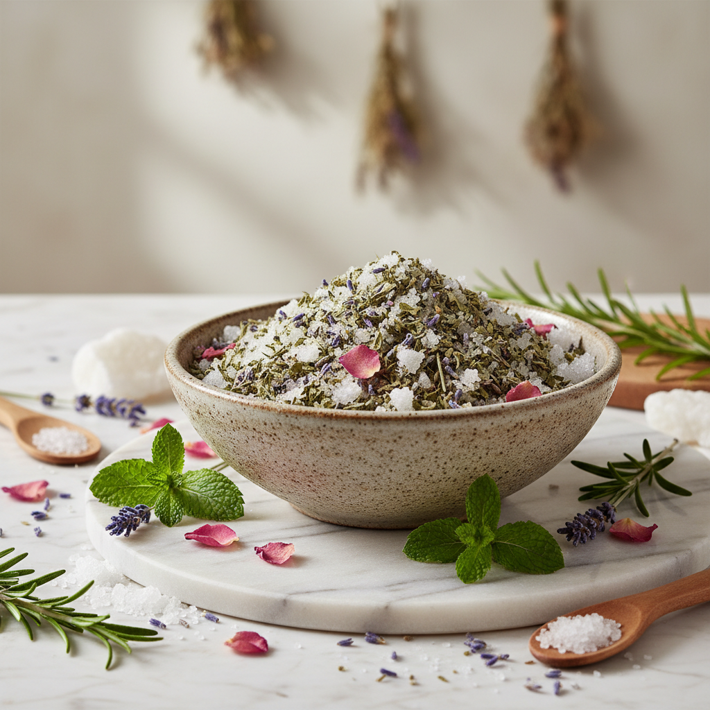 gommage au mélange herbal