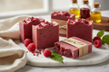 savon à la  framboise