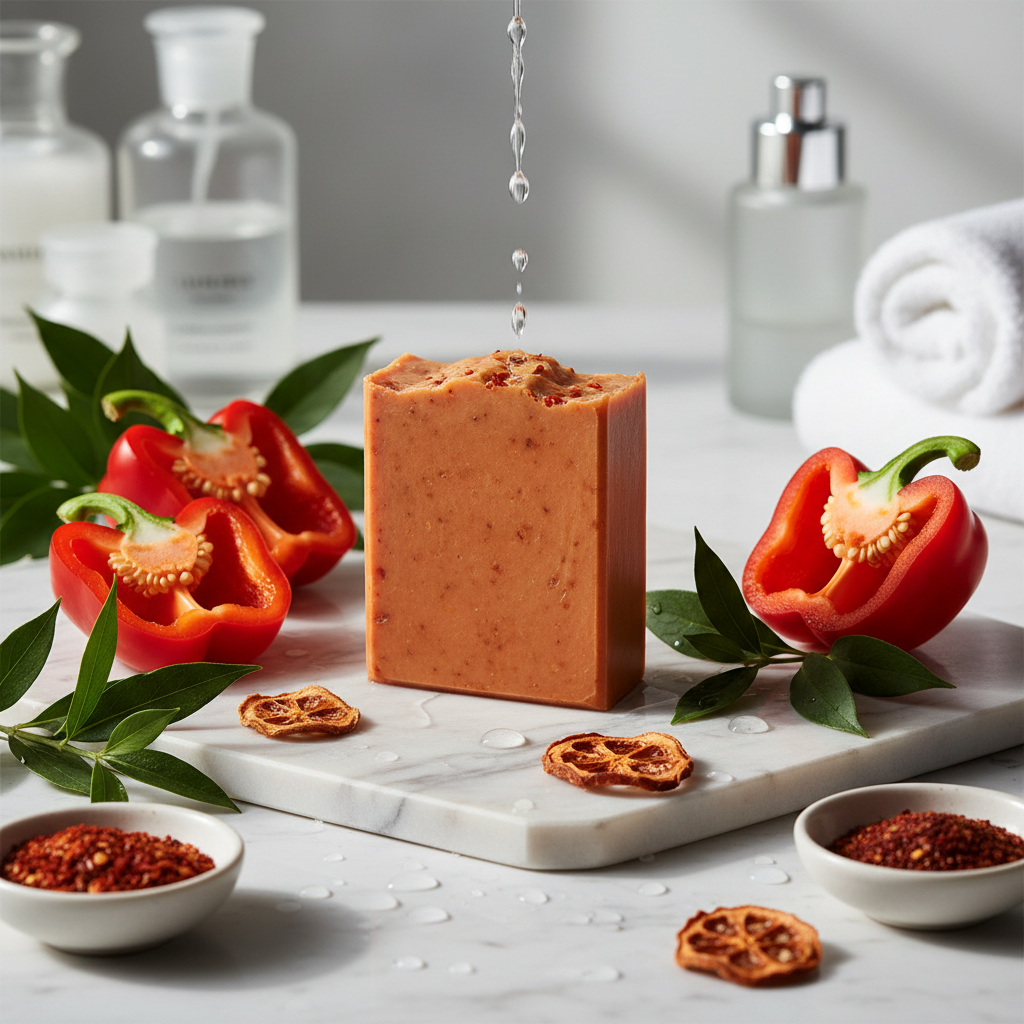 savon aux poivrons rouges