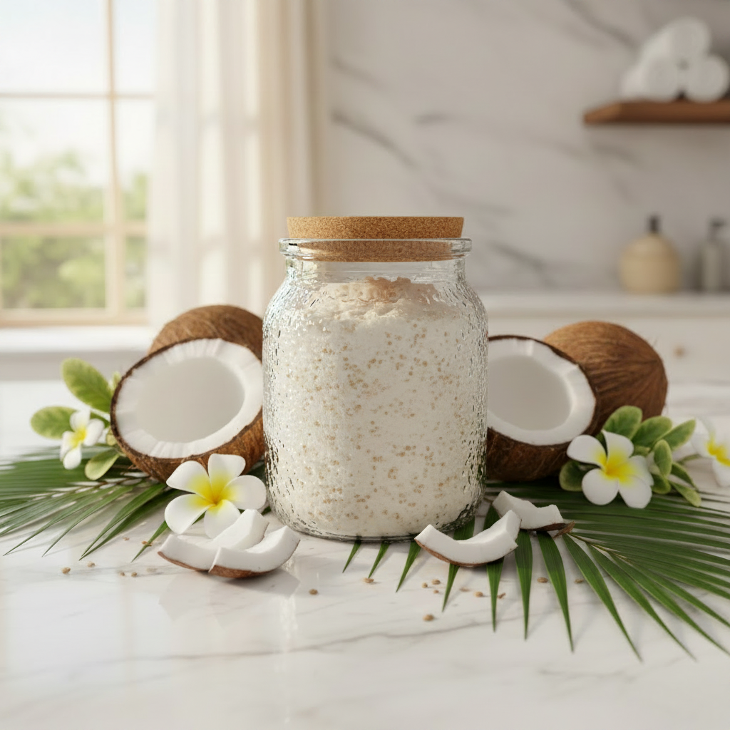 gommage à la noix de coco